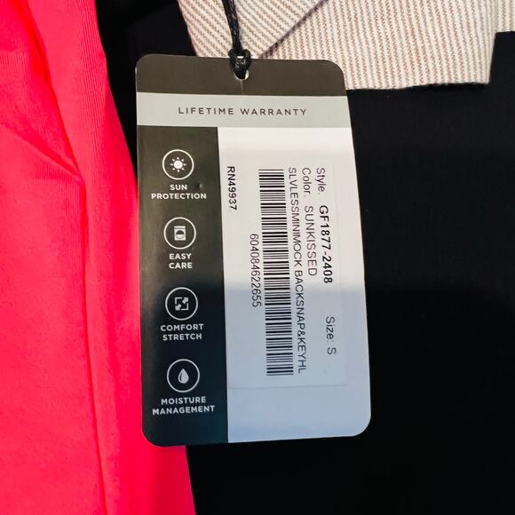 NEW! Tail Sleeveless Mini Mock Neck Backsnap Magnet Closure - S - Picture 4 of 4